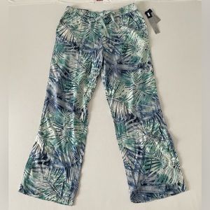 Frida Wide Leg Soft Linen Viscose Pants by Bandolino 10P Petite 10